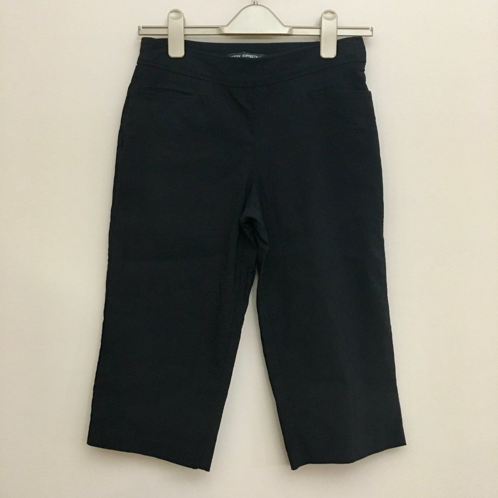 PETITE SOPHISTICATE Black Capri Dress Pants Women’s 4P/Small
